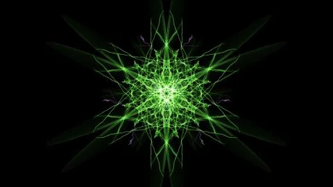 Abstract black background with colored lines. Stock Illustration