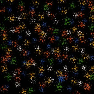 Abstract black background with colored spots. Stock Illustration