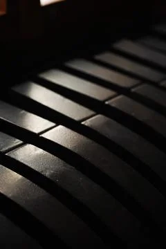 Abstract black background with diagonal lines. Black abstract geometric Stock Photos