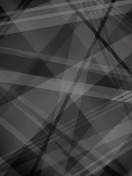 Abstract black background with diagonal stripe layers and shapes in light and Stock Illustration