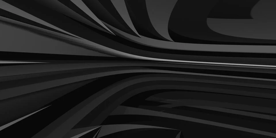 Abstract black background dynamic lines geometry for TV news video blogs Stock Illustration