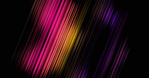 Abstract black background with dynamic multicolored 3d lines. template for Stock Footage 162860300