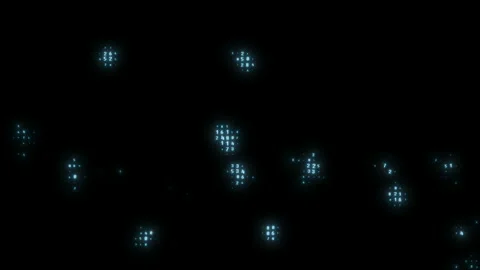 Abstract black background with the effect of flashes of numbers. For Stock Footage 113672388