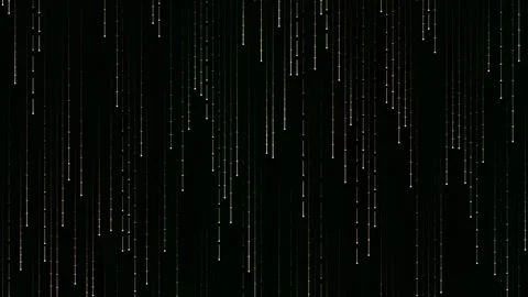 Abstract black background with falling digital rain code data stream animatio Stock Footage 341059913