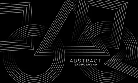 Abstract Black Background with Geometric Elements in Diagonal Lines. Stock Illustration