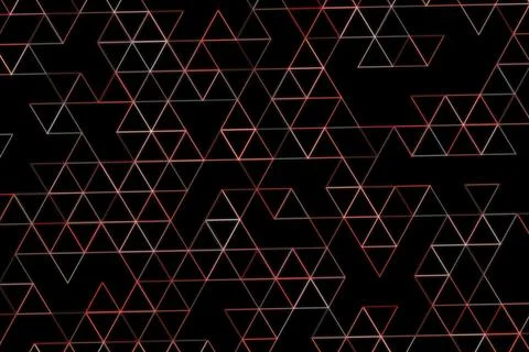 Abstract black background with geometric triangle pattern Illustrazione stock