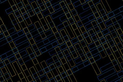 Abstract black background with glowing geometric lines pattern 스톡 일러스트