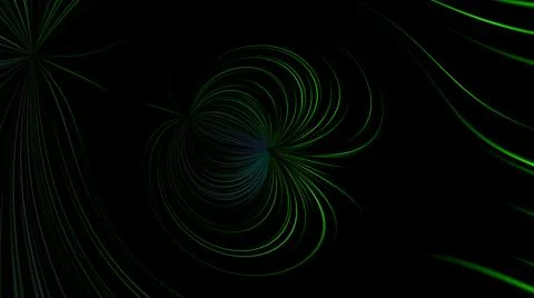 Abstract black background with glowing lines. Illustrazione stock