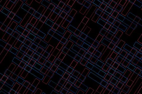 Abstract black background with glowing white circuit lines Stock Illustration