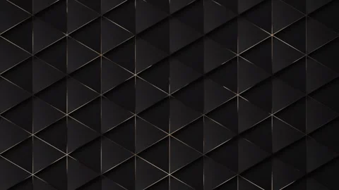 Abstract black background with gold. 4k black luxury geometric background w.. Stock Footage 285520921