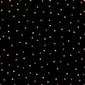 Abstract black background with golden glitter dots, vector pattern. Shiny hol Stock Illustration