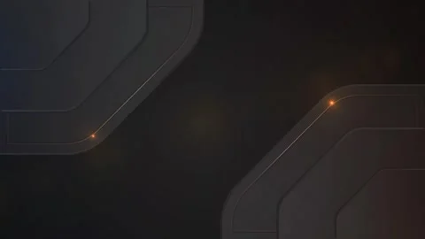 Abstract black background golden Glowing  Lighting background  animation 4k. Video stock 254473792