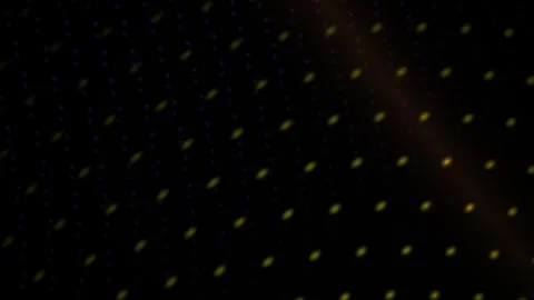 Abstract black background with grid pattern of small glowing LED lights. Stock Footage 346318157