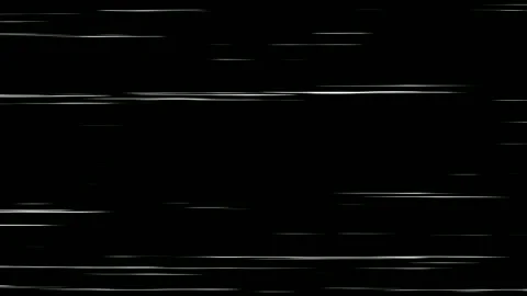 Abstract black background with horizontal white lines creating motion effect Stock Footage 325037987