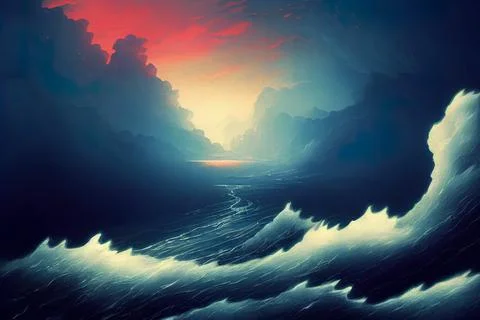 Abstract black background illustration with dark elements 库存插图