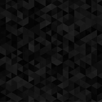 Abstract black background made of triangle elements. イラスト素材
