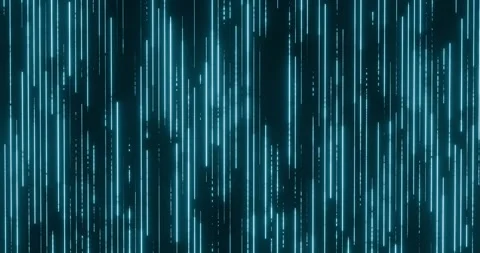 Abstract black background with neon lines moving vertically Video stock 280346327