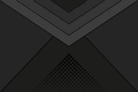 Abstract black background paper cut Stock Illustration