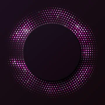 Abstract black background with pink glitter Stock Illustration