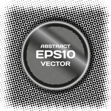 Abstract black background of the rasterized point with space for text Illustrazione stock