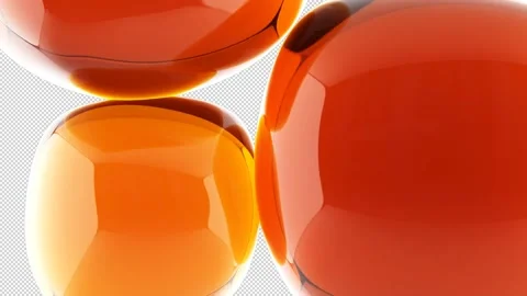 Abstract black background with soft balls. 3D animation. Stock Footage 231244739