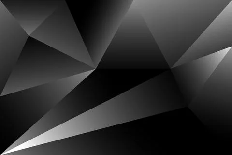Abstract black background of triangles. Geometric style. Vector illustration Illustrazione stock