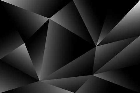Abstract black background of triangles. Geometric style. Vector illustration Ilustração Stock
