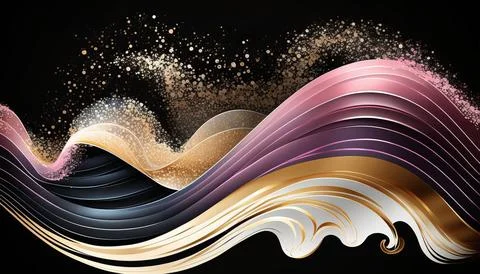 Abstract black background. UI UX Design. Creative your project Stock Illustration