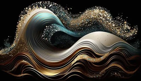 Abstract black background. UI UX Design. Creative your project Stock Illustration