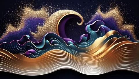 Abstract black background. UI UX Design. Creative your project Stock Illustration
