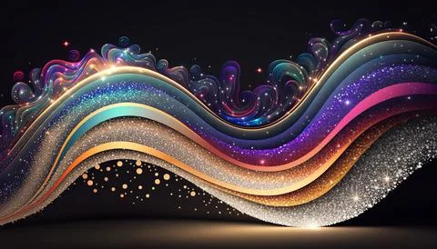 Abstract black background. UI UX Design. Creative your project Stock Illustration