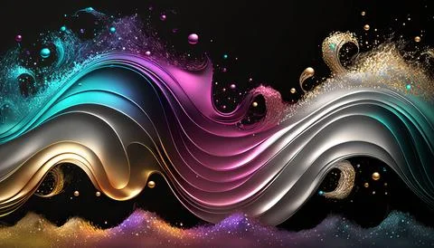 Abstract black background. UI UX Design. Creative your project Stock Illustration