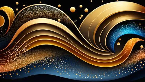 Abstract black background. UI UX Design. Creative your project Stock Illustration