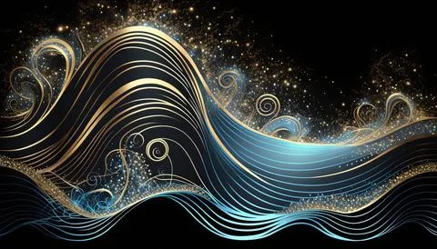 Abstract black background. UI UX Design. Creative your project Stock Illustration