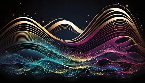 Abstract black background. UI UX Design. Creative your project Stock Illustration