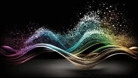 Abstract black background. UI UX Design. Creative your project Stock Illustration