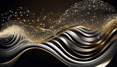 Abstract black background. UI UX Design. Creative your project Stock Illustration