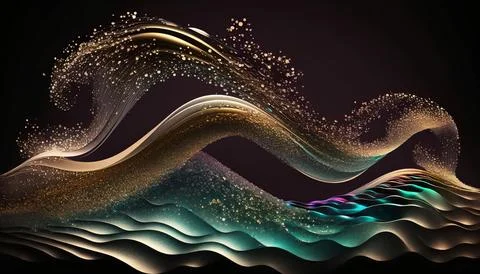 Abstract black background. UI UX Design. Creative your project Stock Illustration