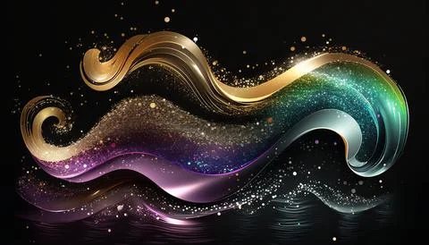 Abstract black background. UI UX Design. Creative your project Stock Illustration