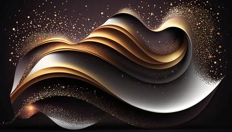 Abstract black background. UI UX Design. Creative your project Stock Illustration