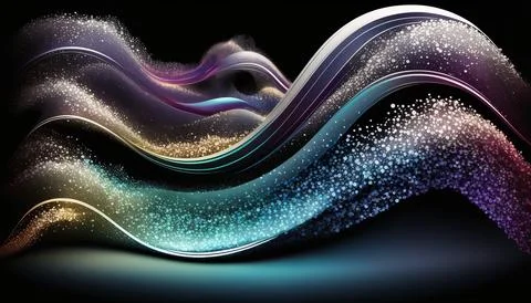 Abstract black background. UI UX Design. Creative your project Stock Illustration