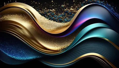 Abstract black background. UI UX Design. Creative your project Stock Illustration