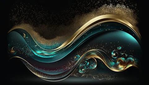 Abstract black background. UI UX Design. Creative your project Stock Illustration
