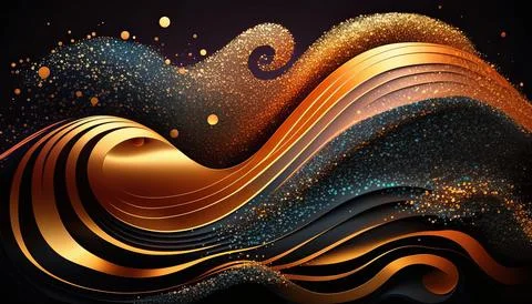 Abstract black background. UI UX Design. Creative your project Stock Illustration