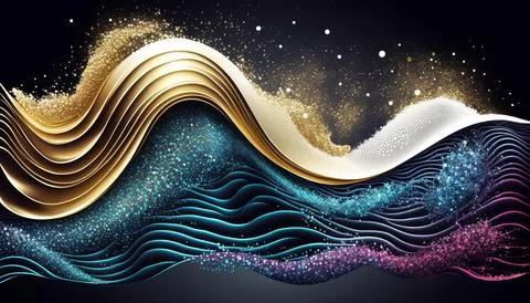 Abstract black background. UI UX Design. Creative your project Stock Illustration