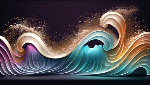 Abstract black background. UI UX Design. Creative your project Stock Illustration