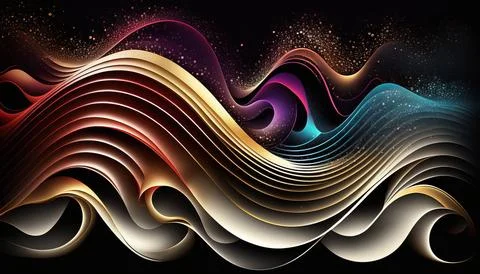 Abstract black background. UI UX Design. Creative your project Stock Illustration