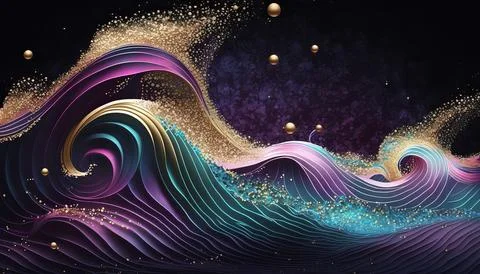 Abstract black background. UI UX Design. Creative your project Stock Illustration