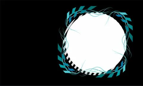 Abstract on black background in vector illustration Stock Illustration