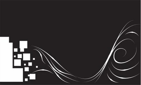 Abstract on black background in vector illustration Stock Illustration